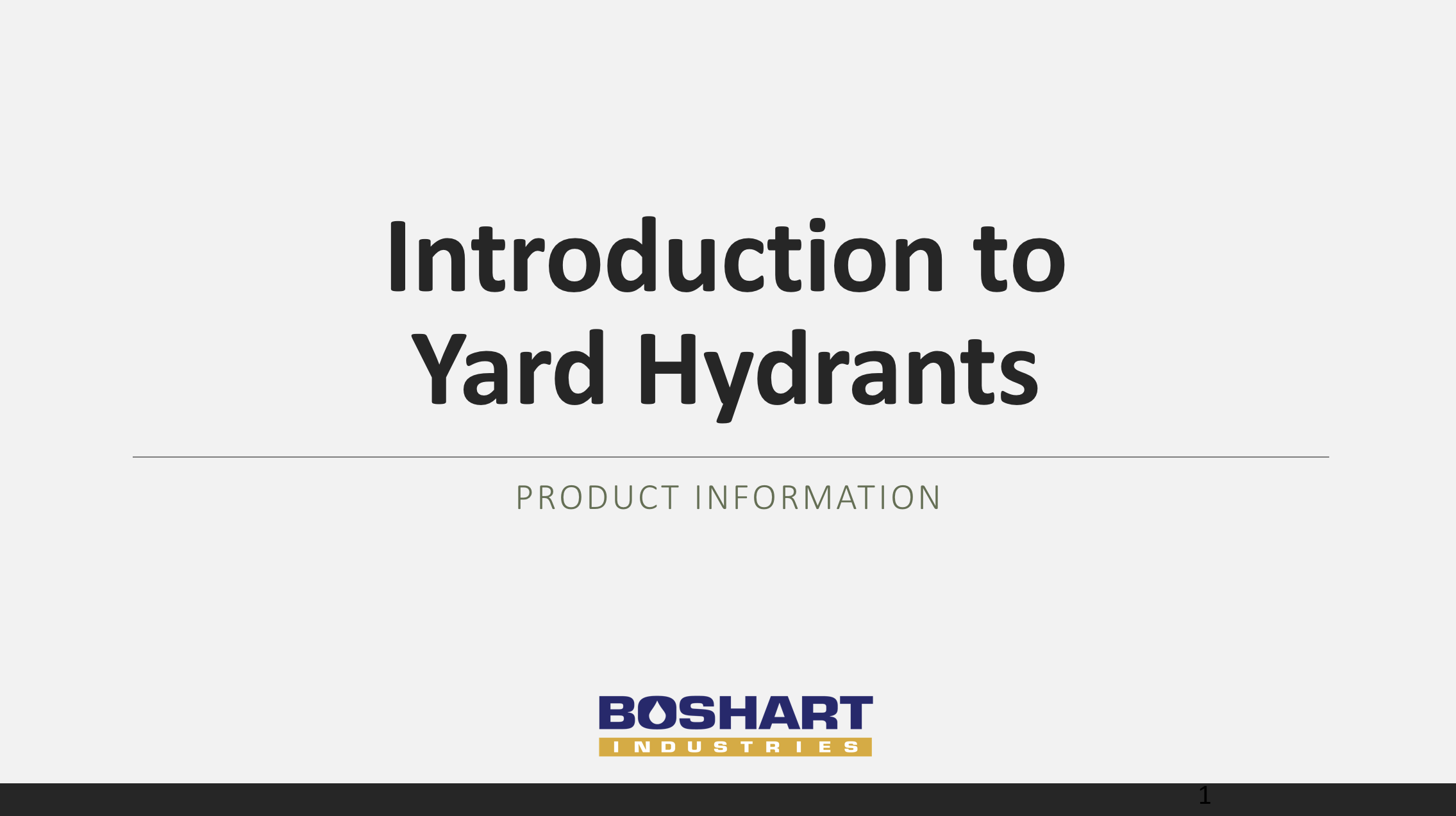 Training Webinar: Yard Hydrants